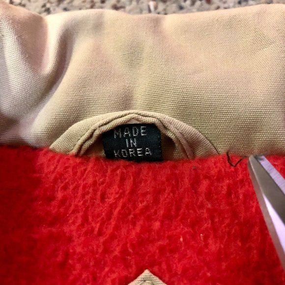 Vintage Cabin Creek Coat Womens M (10-12) Used Tan Lined Some Staining - Picture 16 of 16